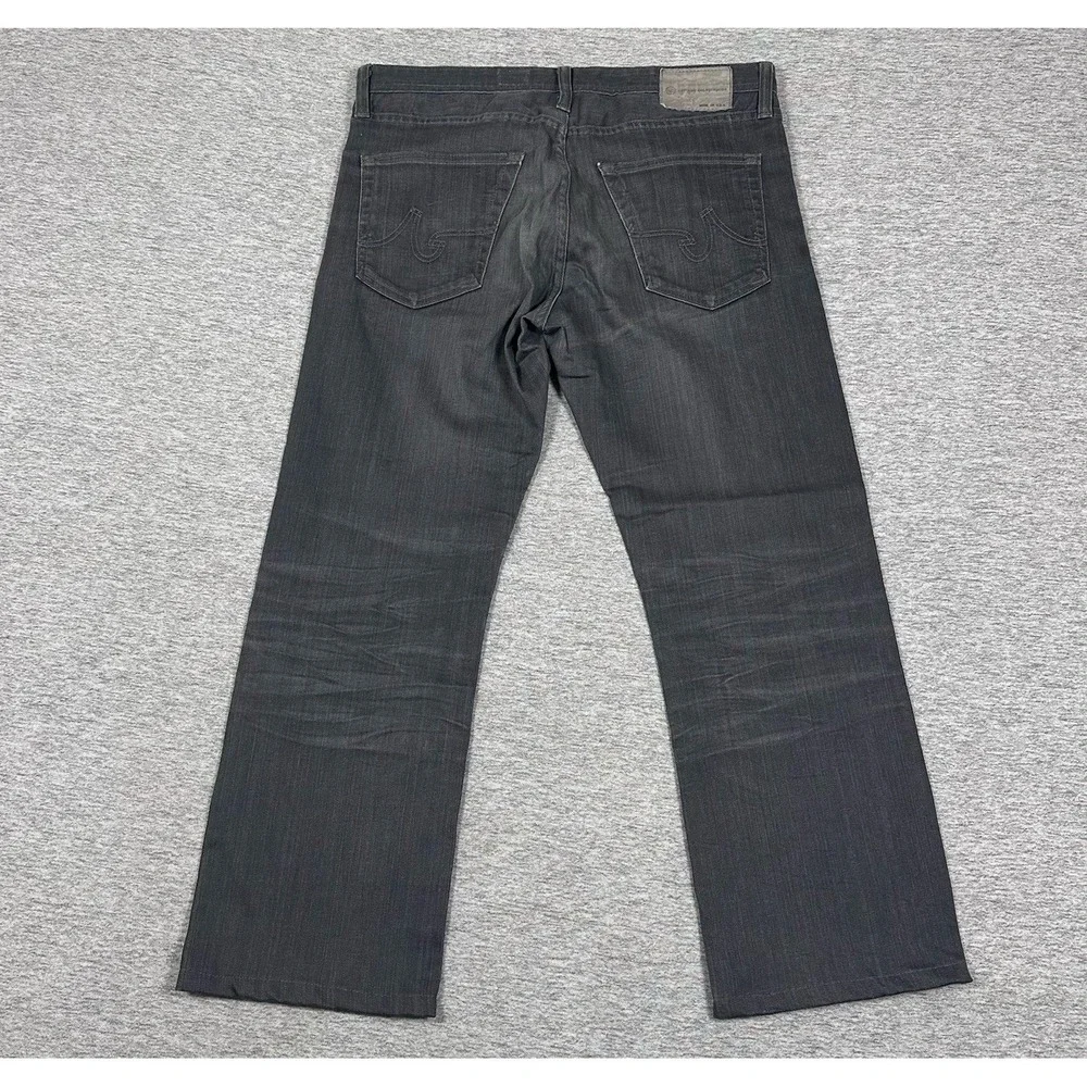 AG Adriano Goldschmied Jeans Mens 33x28 Gray Denim The Protege Straight READ - Picture 2 of 10